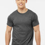 Tultex Mens Fine Jersey Short Sleeve Crewneck T-Shirt - Heather Charcoal Grey