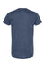 Tultex 202 Mens Fine Jersey Short Sleeve Crewneck T-Shirt Heather Denim Blue Flat Back