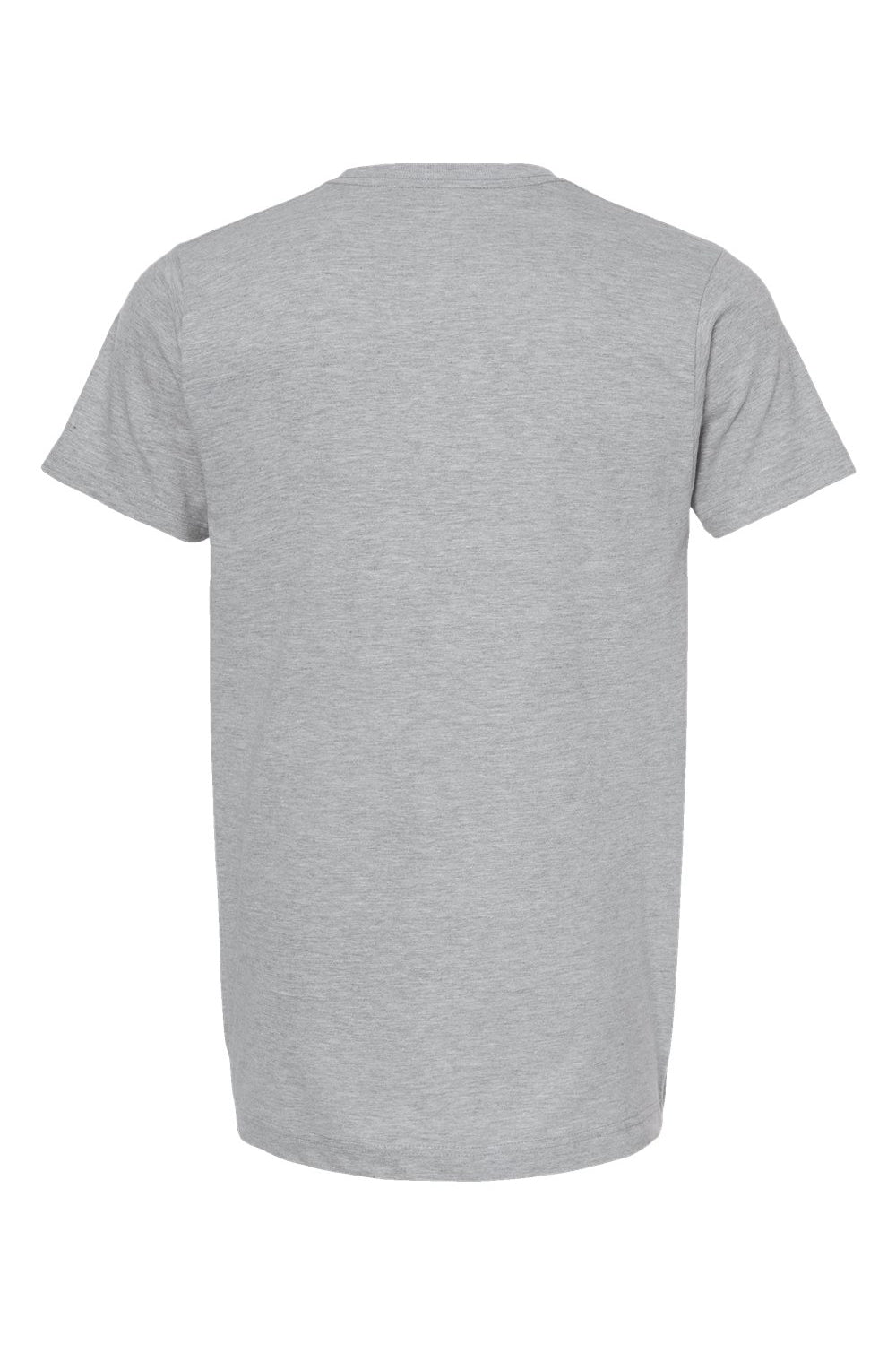 Tultex 202 Mens Fine Jersey Short Sleeve Crewneck T-Shirt Heather Grey Flat Back