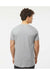Tultex 202 Mens Fine Jersey Short Sleeve Crewneck T-Shirt Heather Grey Model Back