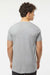 Tultex 202 Mens Fine Jersey Short Sleeve Crewneck T-Shirt Heather Grey Model Back