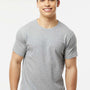 Tultex Mens Fine Jersey Short Sleeve Crewneck T-Shirt - Heather Grey