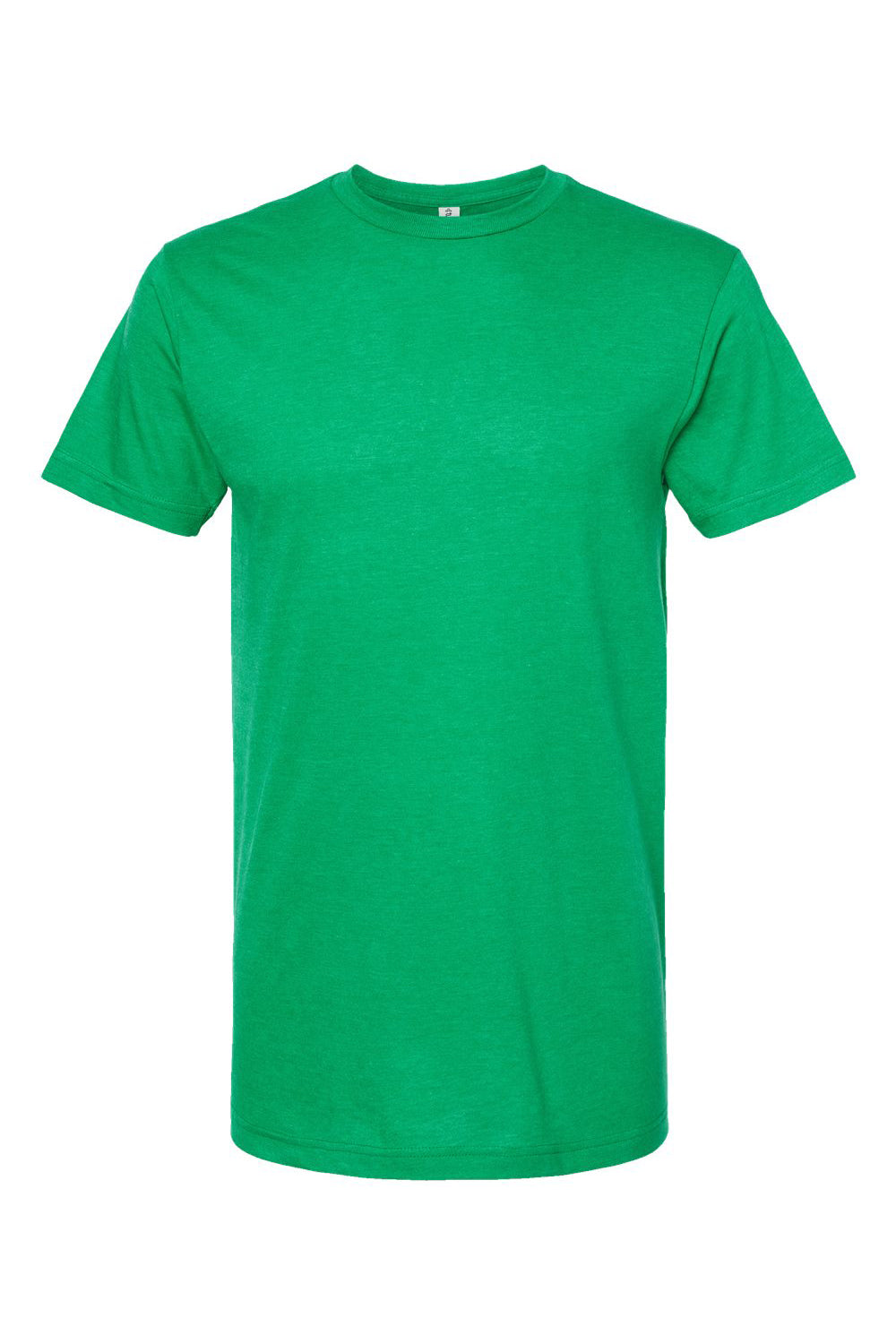 Tultex 202 Mens Fine Jersey Short Sleeve Crewneck T-Shirt Heather Kelly Green Flat Front