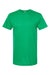 Tultex 202 Mens Fine Jersey Short Sleeve Crewneck T-Shirt Heather Kelly Green Flat Front
