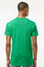Tultex 202 Mens Fine Jersey Short Sleeve Crewneck T-Shirt Heather Kelly Green Model Back