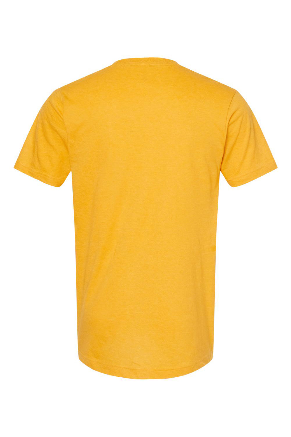 Tultex 202 Mens Fine Jersey Short Sleeve Crewneck T-Shirt Heather Mellow Yellow Flat Back