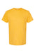 Tultex 202 Mens Fine Jersey Short Sleeve Crewneck T-Shirt Heather Mellow Yellow Flat Front