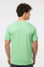 Tultex 202 Mens Fine Jersey Short Sleeve Crewneck T-Shirt Heather Neo Mint Green Model Back