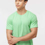 Tultex Mens Fine Jersey Short Sleeve Crewneck T-Shirt - Heather Neo Mint Green