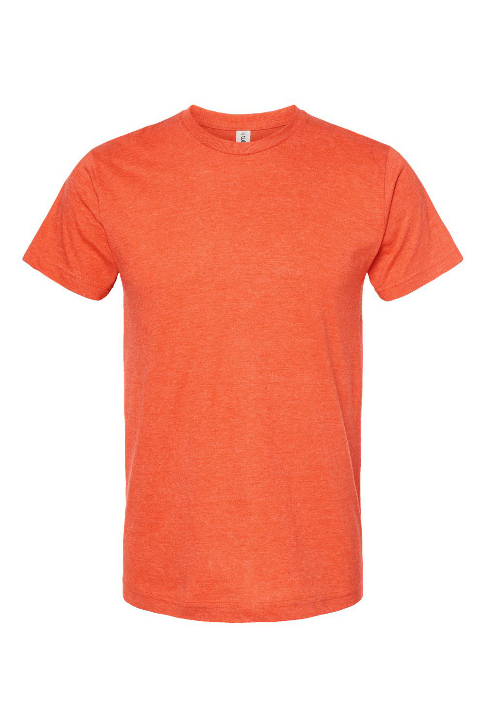 Tultex 202 Mens Fine Jersey Short Sleeve Crewneck T-Shirt Heather Orange Flat Front