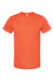 Tultex 202 Mens Fine Jersey Short Sleeve Crewneck T-Shirt Heather Orange Flat Front