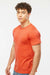 Tultex 202 Mens Fine Jersey Short Sleeve Crewneck T-Shirt Heather Orange Model Side