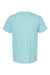 Tultex 202 Mens Fine Jersey Short Sleeve Crewneck T-Shirt Heather Purist Blue Flat Back
