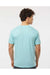 Tultex 202 Mens Fine Jersey Short Sleeve Crewneck T-Shirt Heather Purist Blue Model Back