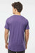 Tultex 202 Mens Fine Jersey Short Sleeve Crewneck T-Shirt Heather Purple Model Back