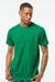 Tultex 202 Mens Fine Jersey Short Sleeve Crewneck T-Shirt Kelly Green Model Front
