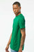 Tultex 202 Mens Fine Jersey Short Sleeve Crewneck T-Shirt Kelly Green Model Side