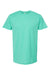 Tultex 202 Mens Fine Jersey Short Sleeve Crewneck T-Shirt Mint Green Flat Front