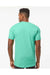 Tultex 202 Mens Fine Jersey Short Sleeve Crewneck T-Shirt Mint Green Model Back