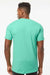 Tultex 202 Mens Fine Jersey Short Sleeve Crewneck T-Shirt Mint Green Model Back