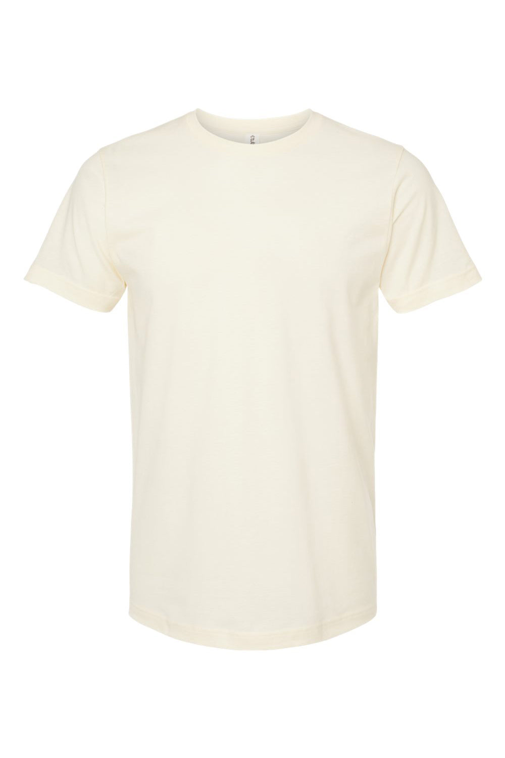 Tultex 202 Mens Fine Jersey Short Sleeve Crewneck T-Shirt Natural Flat Front