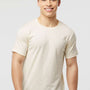Tultex Mens Fine Jersey Short Sleeve Crewneck T-Shirt - Natural