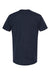 Tultex 202 Mens Fine Jersey Short Sleeve Crewneck T-Shirt Navy Blue Flat Back