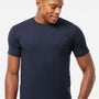 Tultex Mens Fine Jersey Short Sleeve Crewneck T-Shirt - Navy Blue