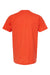 Tultex 202 Mens Fine Jersey Short Sleeve Crewneck T-Shirt Orange Flat Back