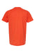 Tultex 202 Mens Fine Jersey Short Sleeve Crewneck T-Shirt Orange Flat Back