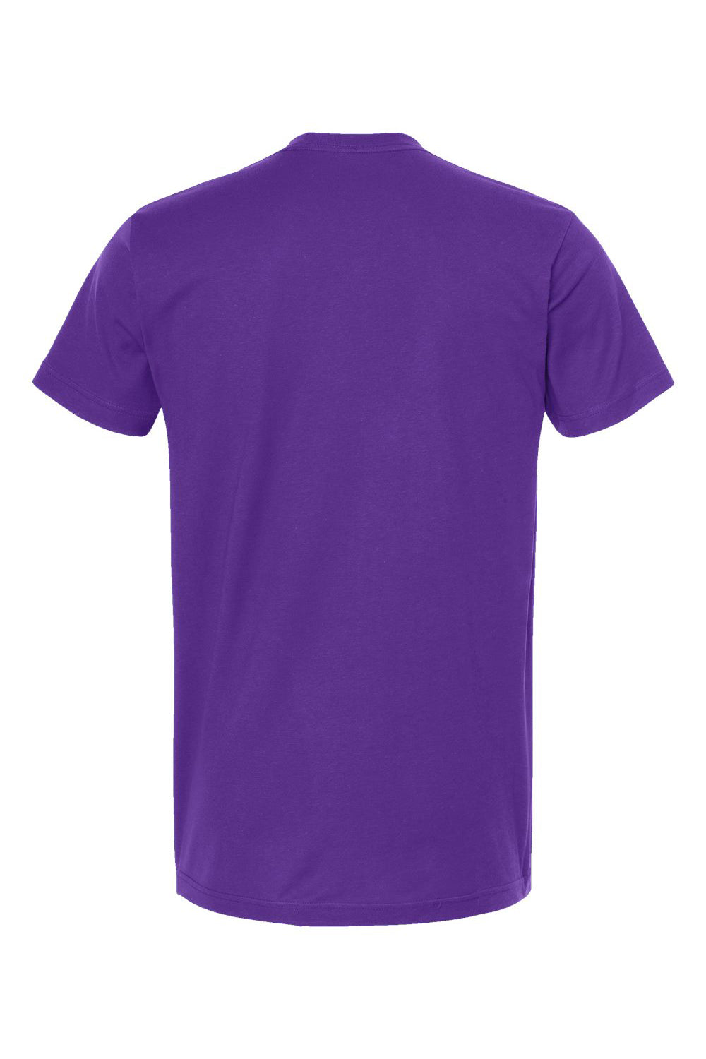 Tultex 202 Mens Fine Jersey Short Sleeve Crewneck T-Shirt Purple Flat Back