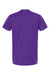Tultex 202 Mens Fine Jersey Short Sleeve Crewneck T-Shirt Purple Flat Back