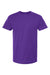 Tultex 202 Mens Fine Jersey Short Sleeve Crewneck T-Shirt Purple Flat Front