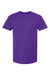 Tultex 202 Mens Fine Jersey Short Sleeve Crewneck T-Shirt Purple Flat Front