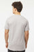 Tultex 202 Mens Fine Jersey Short Sleeve Crewneck T-Shirt Silver Grey Model Back