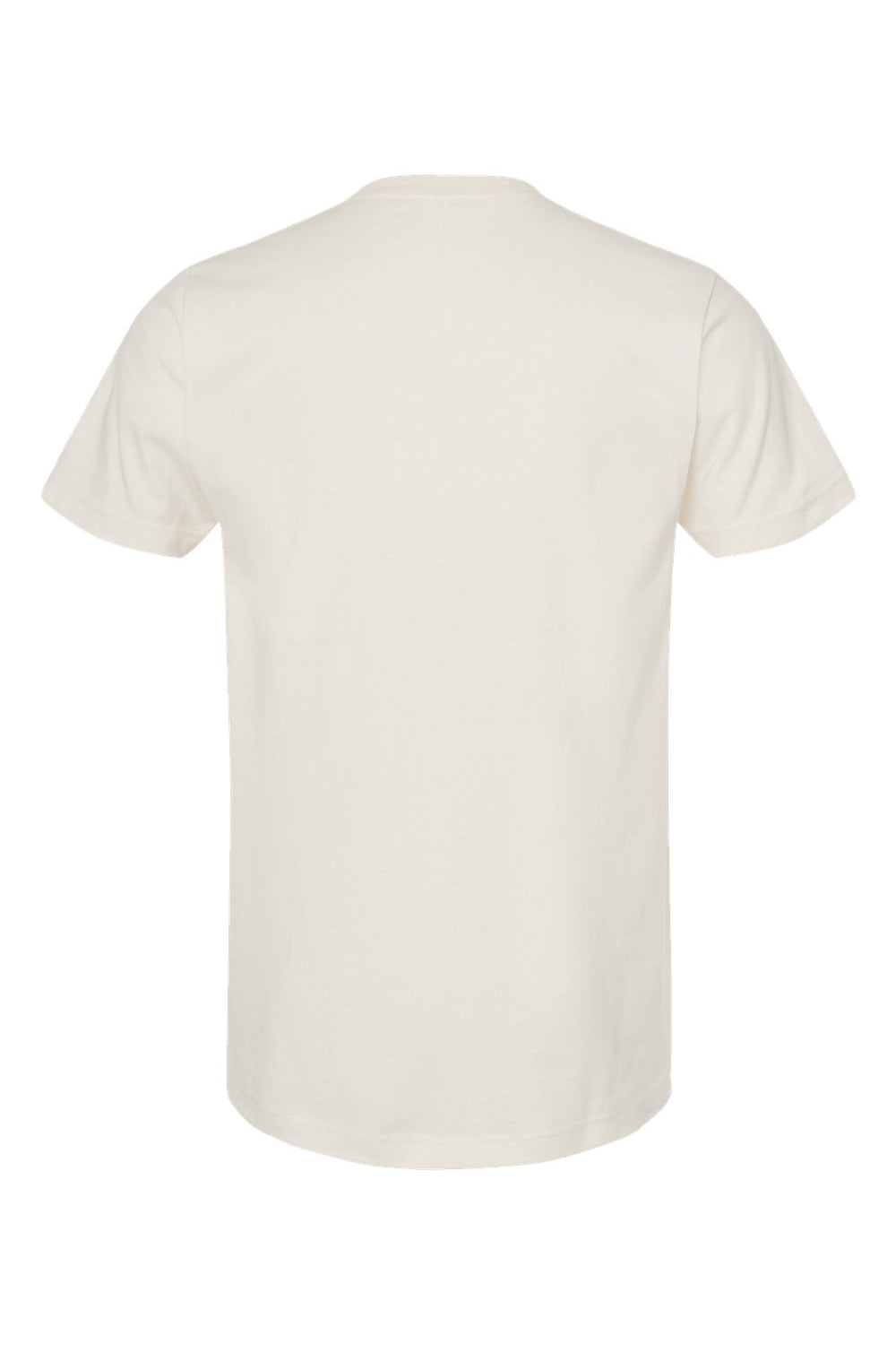 Tultex 202 Mens Fine Jersey Short Sleeve Crewneck T-Shirt Vintage White Flat Back