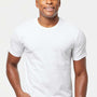 Tultex Mens Fine Jersey Short Sleeve Crewneck T-Shirt - White