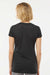 Tultex 244 Womens Poly-Rich Short Sleeve V-Neck T-Shirt Black Model Back