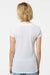 Tultex 244 Womens Poly-Rich Short Sleeve V-Neck T-Shirt White Model Back