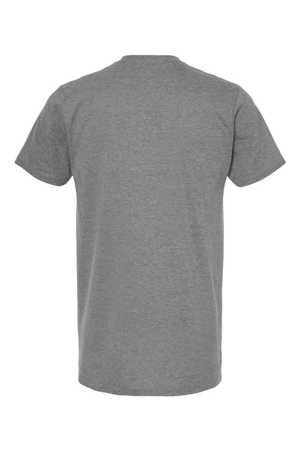 Tultex 541 Mens Premium Short Sleeve Crewneck T-Shirt Heather Grey Flat Back