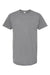 Tultex 541 Mens Premium Short Sleeve Crewneck T-Shirt Heather Grey Flat Front