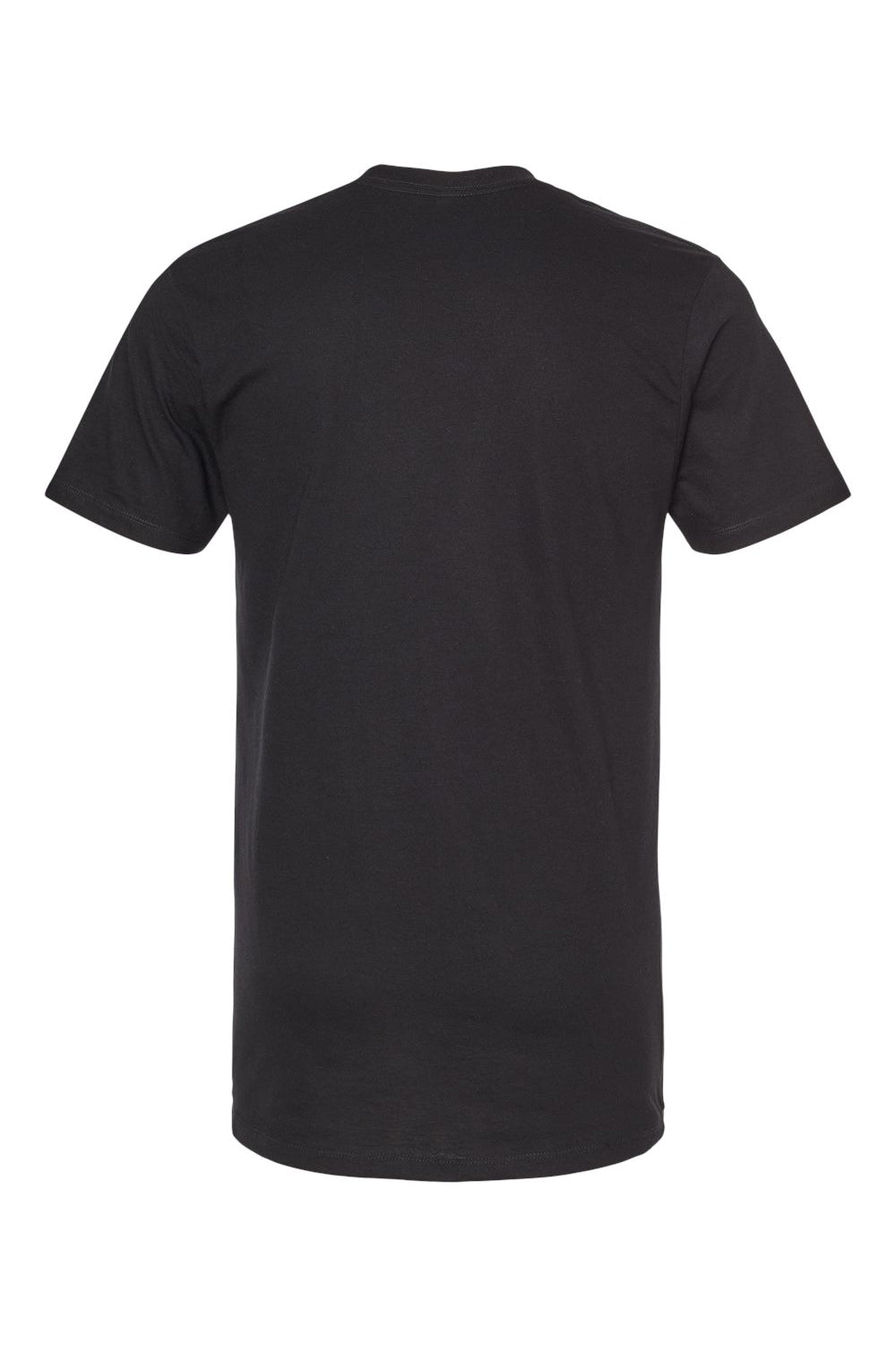 Tultex 541 Mens Premium Short Sleeve Crewneck T-Shirt Black Flat Back