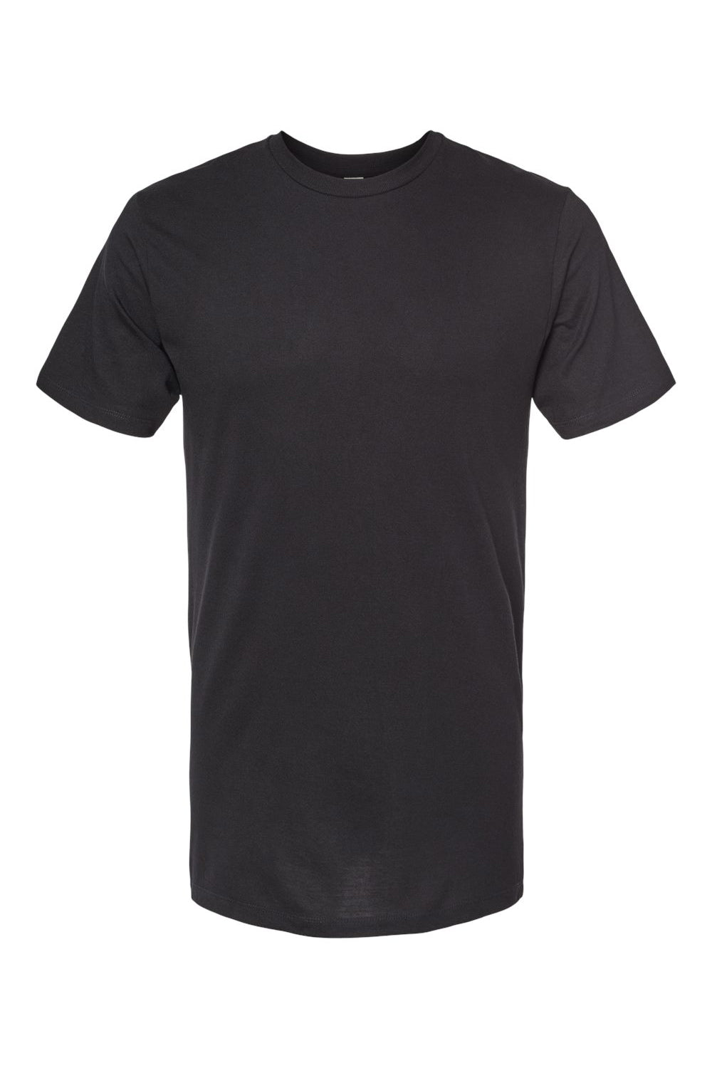 Tultex 541 Mens Premium Short Sleeve Crewneck T-Shirt Black Flat Front