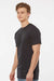 Tultex 541 Mens Premium Short Sleeve Crewneck T-Shirt Black Model Side