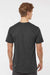 Tultex 541 Mens Premium Short Sleeve Crewneck T-Shirt Heather Black Model Back