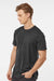 Tultex 541 Mens Premium Short Sleeve Crewneck T-Shirt Heather Black Model Side