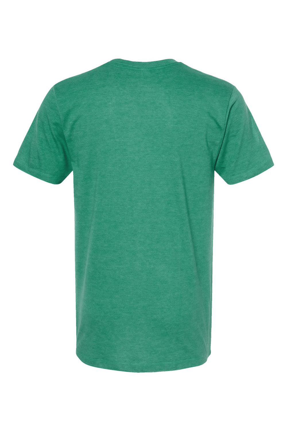 Tultex 541 Mens Premium Short Sleeve Crewneck T-Shirt Heather Kelly Green Flat Back