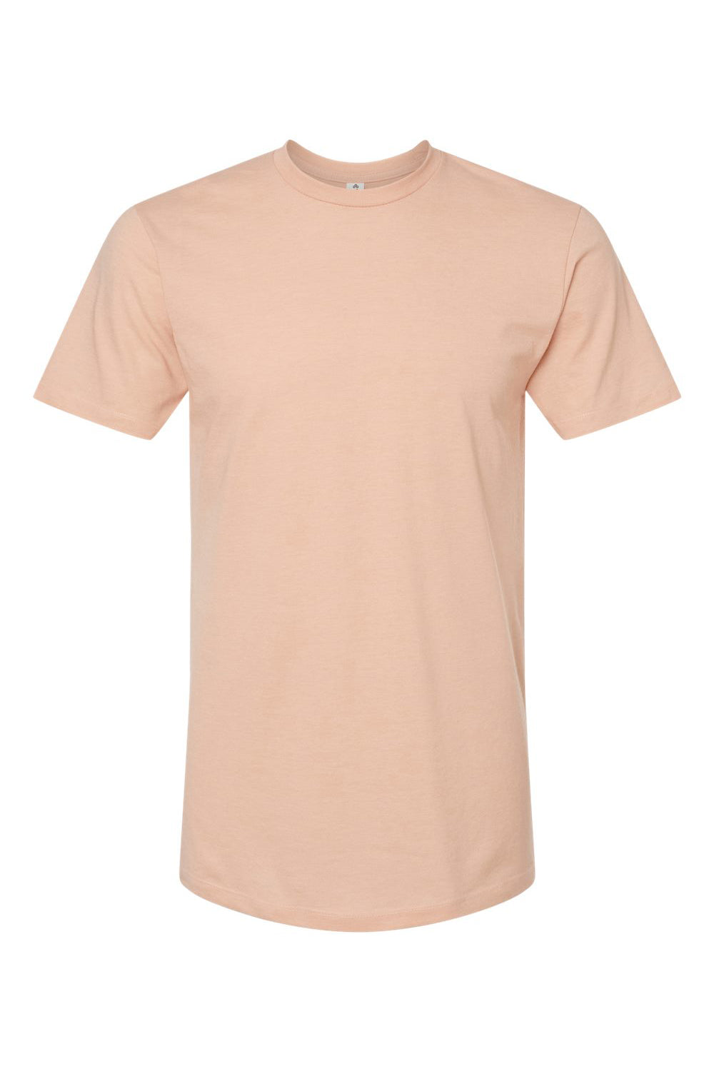 Tultex 541 Mens Premium Short Sleeve Crewneck T-Shirt Heather Peach Flat Front