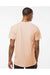 Tultex 541 Mens Premium Short Sleeve Crewneck T-Shirt Heather Peach Model Back