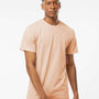 Tultex Mens Premium Short Sleeve Crewneck T-Shirt - Heather Peach - NEW